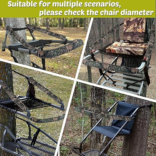 Miniatura 5 de YUNVI 4 almohadillas para riel de árbol, almohadillas de riel de tiro Summit Treestands, soporte de escalera para árbol de tiro, riel de tiro,