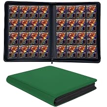 Extra Large 1000+ Pockets Trading Card Binder, 16-Pocket Card Ablum Compatible with MTG,Sports Cards & Other Standard Size Trading Cards Green