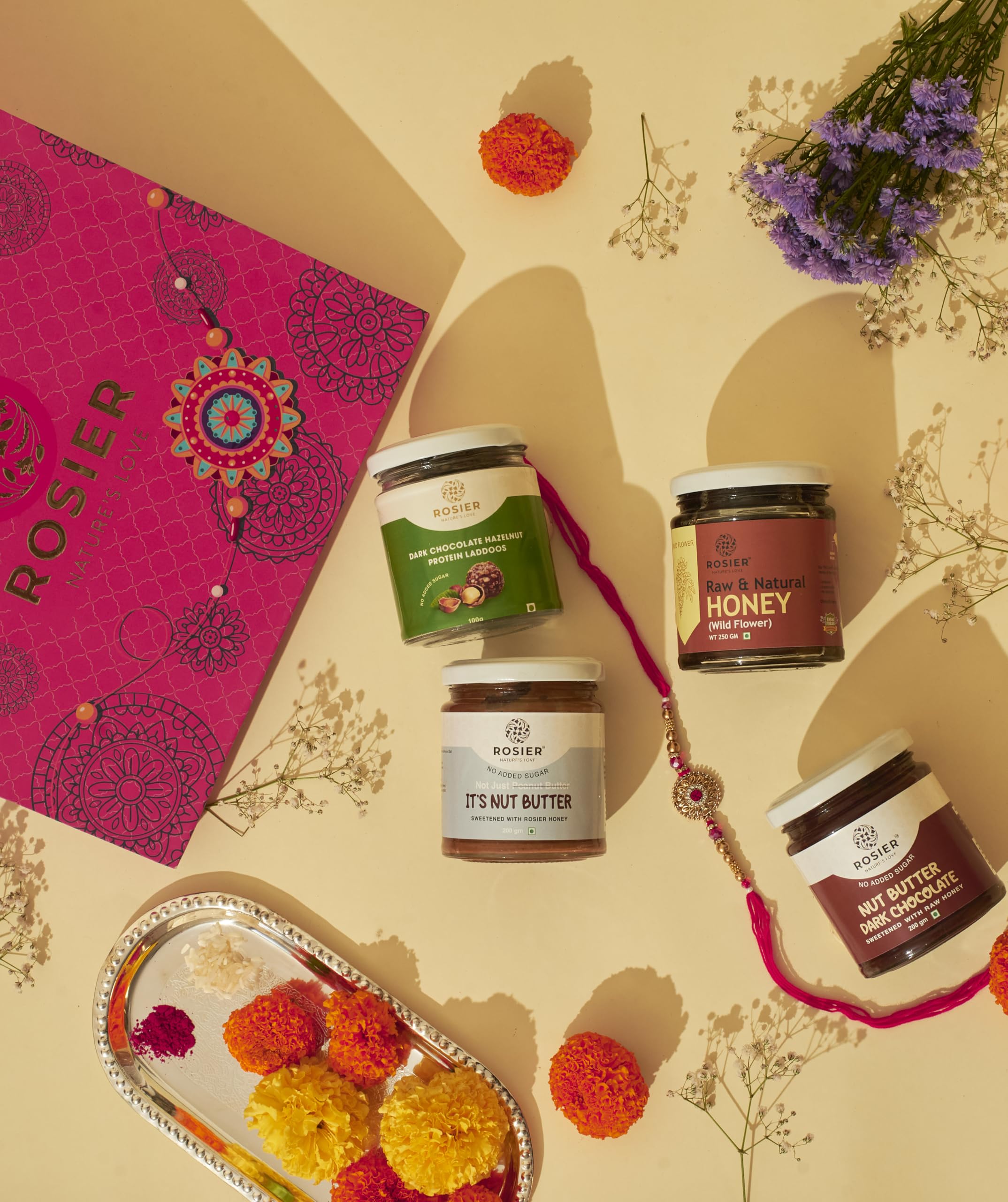Rosier Raksha Bandhan Gift Box | Natural Nut Butter, Dark