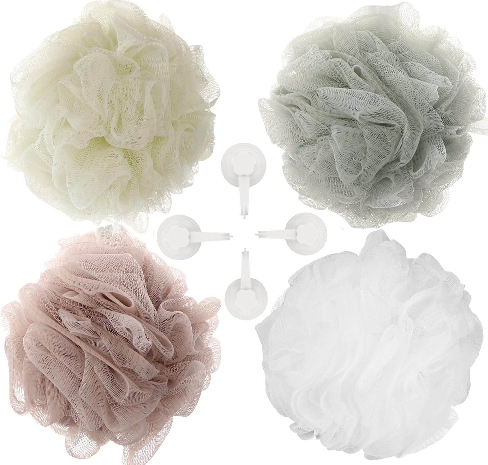 BEWAVE Foam Bath Sponge, Natural Skin-Friendly for Body/Face Deep Cleaning(Blend)