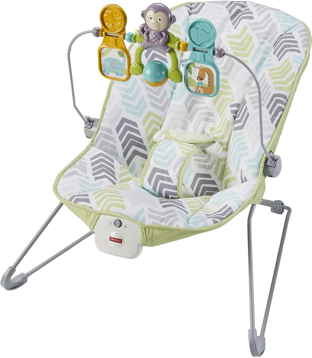 Fisher-Price Baby's Bouncer, Green/Blue/Grey (DTG94)