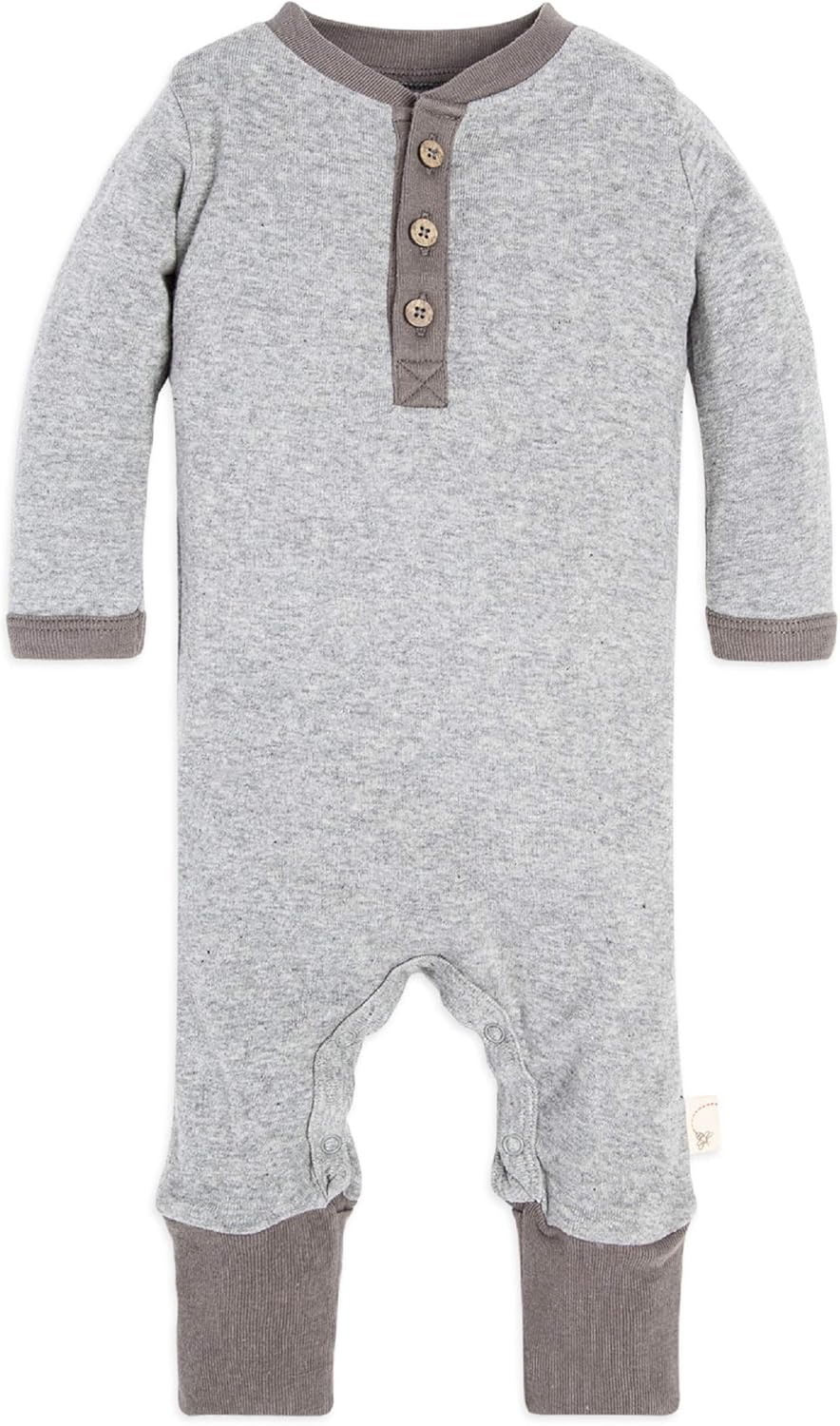 Burt’s Bees Baby Boys’ 100% Organic One-Piece Long Sleeve Coverall