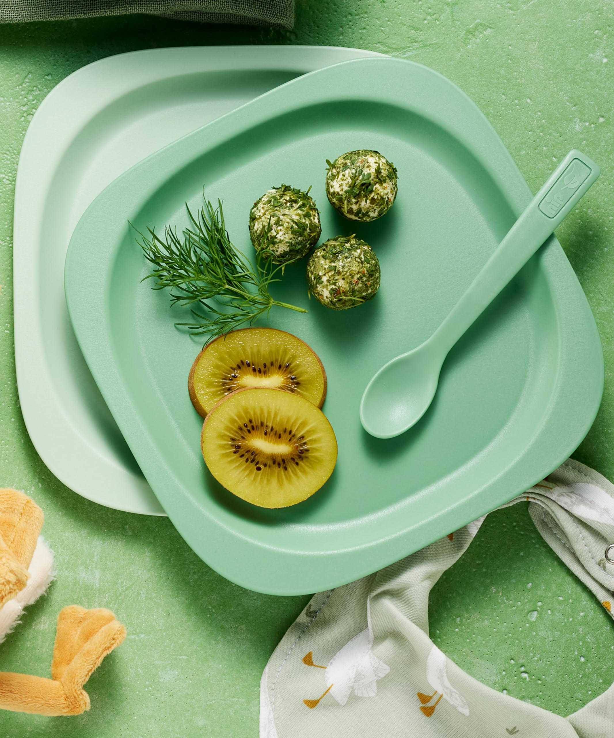Piatti Per Bambini In Silicone - Design Coniglio, Senza BPA - Lavastoviglie/Microonde - Per Apprendimento Alimentare - Foto 3