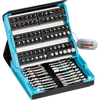 Hazet SmartCase Bit Set 2200SC-3, 59-Piece 1/4 Inch (6.3 mm) | 1/4 inch (6.3 mm) hexagon solid, drive 1/4 inch (6.3 mm) hexag