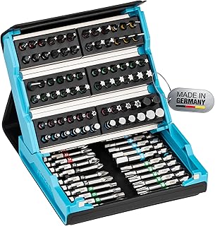 HAZET Smartcase Bit-Satz 2200SC-3 I 96-teilig, Antrieb: Sechskant 6,3 (1/4 Zoll), maximal viele Werkzeuge auf kleinstem Raum für beste Übersicht I klappbarer Werkzeug-Satz Made in Germany