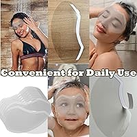 Vista 7 de 100 piezas de protector facial y ocular para ducha después de la cirugía, protector ocular transparente desechable de plástico para ducha, protector