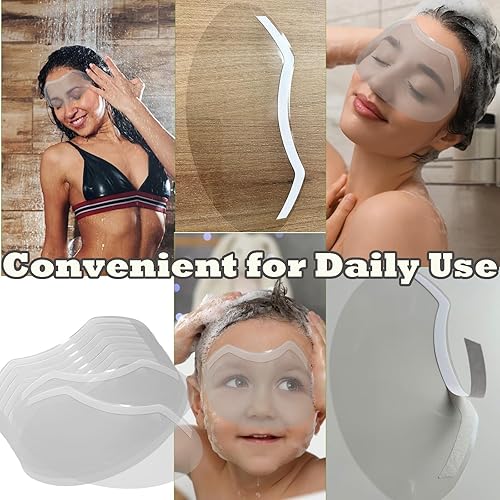 Miniatura 7 de 100 protectores faciales de ducha para ojos después de cirugía, protector de ojos desechable de plástico transparente para ducharse, laca para corte