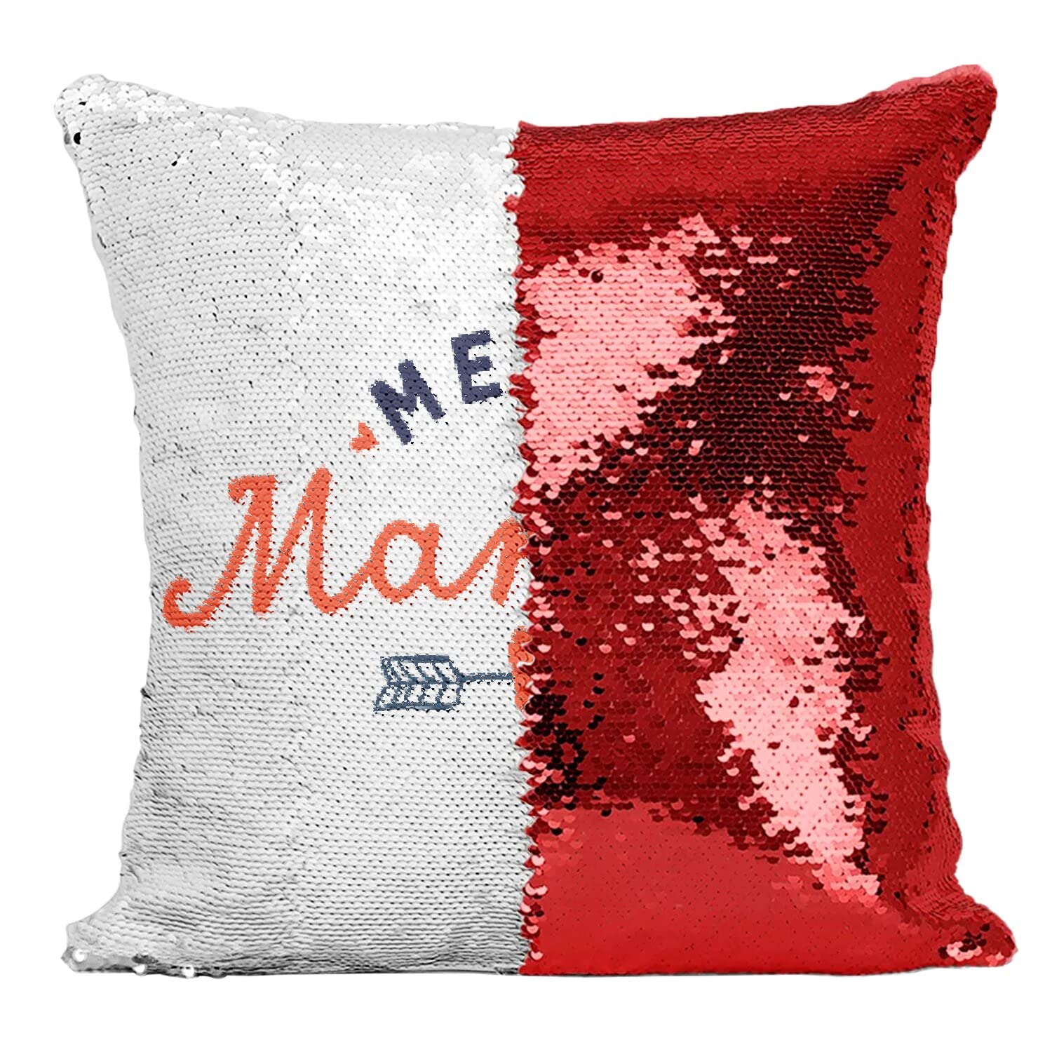 Coussin magique Merci Maman à paillettes : cadeau reconnaissance anniversaire