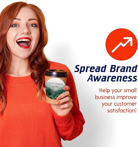 Vista 649 de DayStar Custom Signs & Design - 100 adhesivos de vinilo personalizables, con texto, imagen, diseño y logotipo; adhesivos para logotipo de embalaje