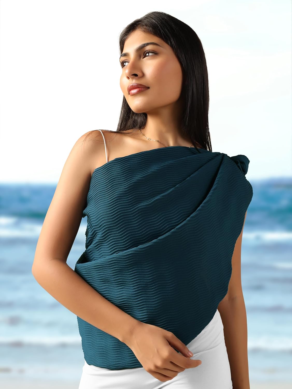 Women's Short Sarong Coverups Beach Bikini Wrap Skirt Sheer Swimsuit Scarf Swimwear Pareo Cover Ups - Image 4