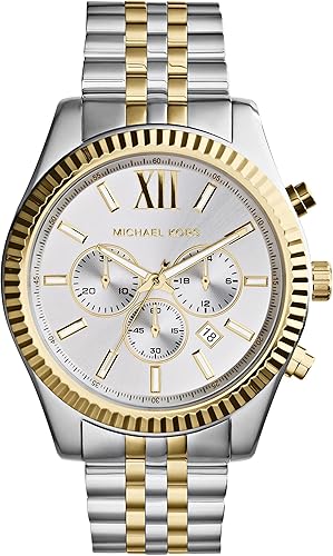 Michael Kors - Reloj cronógrafo Lexington de acero inoxidable