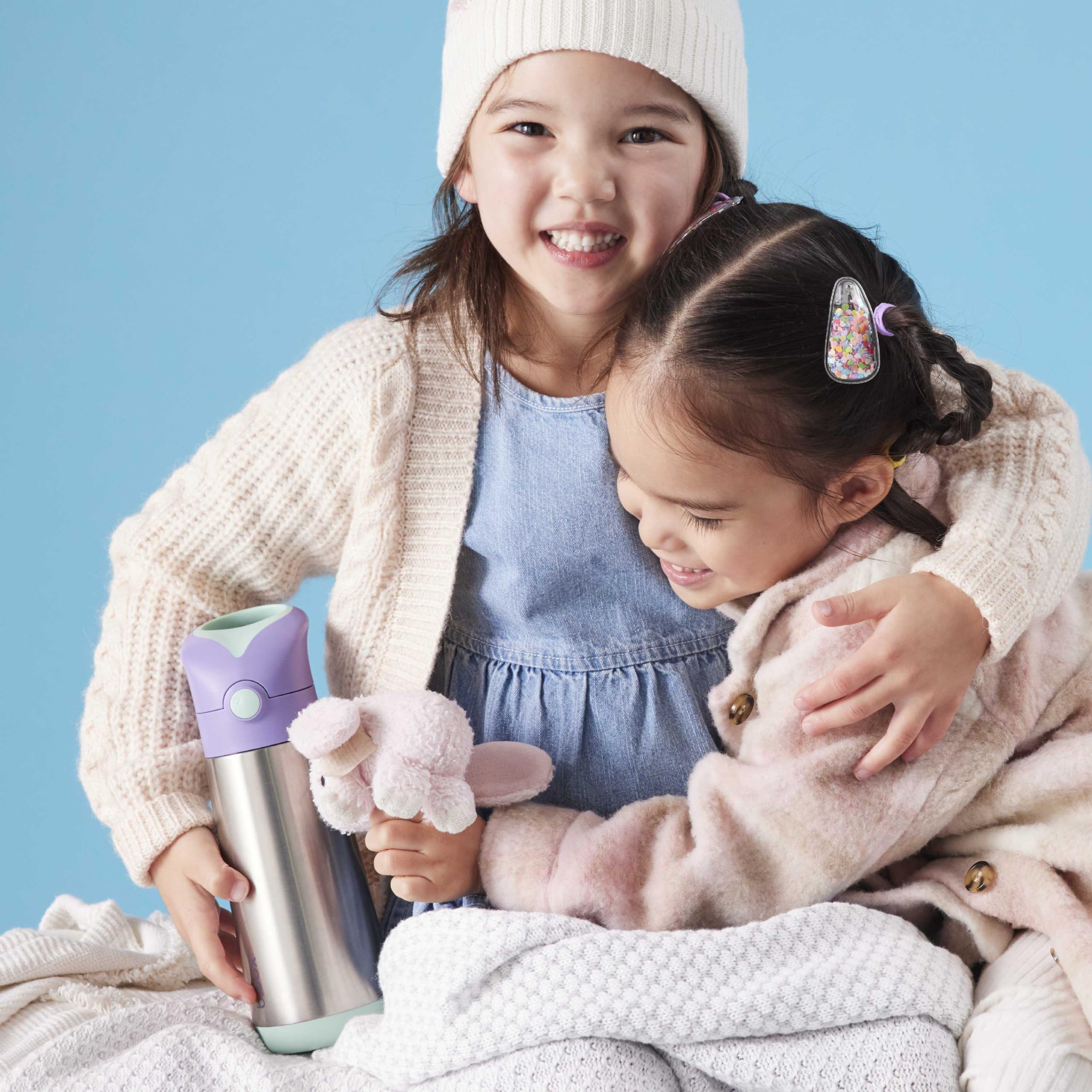 b.box Borraccia Termica | Borraccia Bambini in Acciaio Inossidabile a Doppia Parete | Mantiene le Bevande Fredde Fino a 15 Ore, Calde fino a 8 Ore | 500 ml