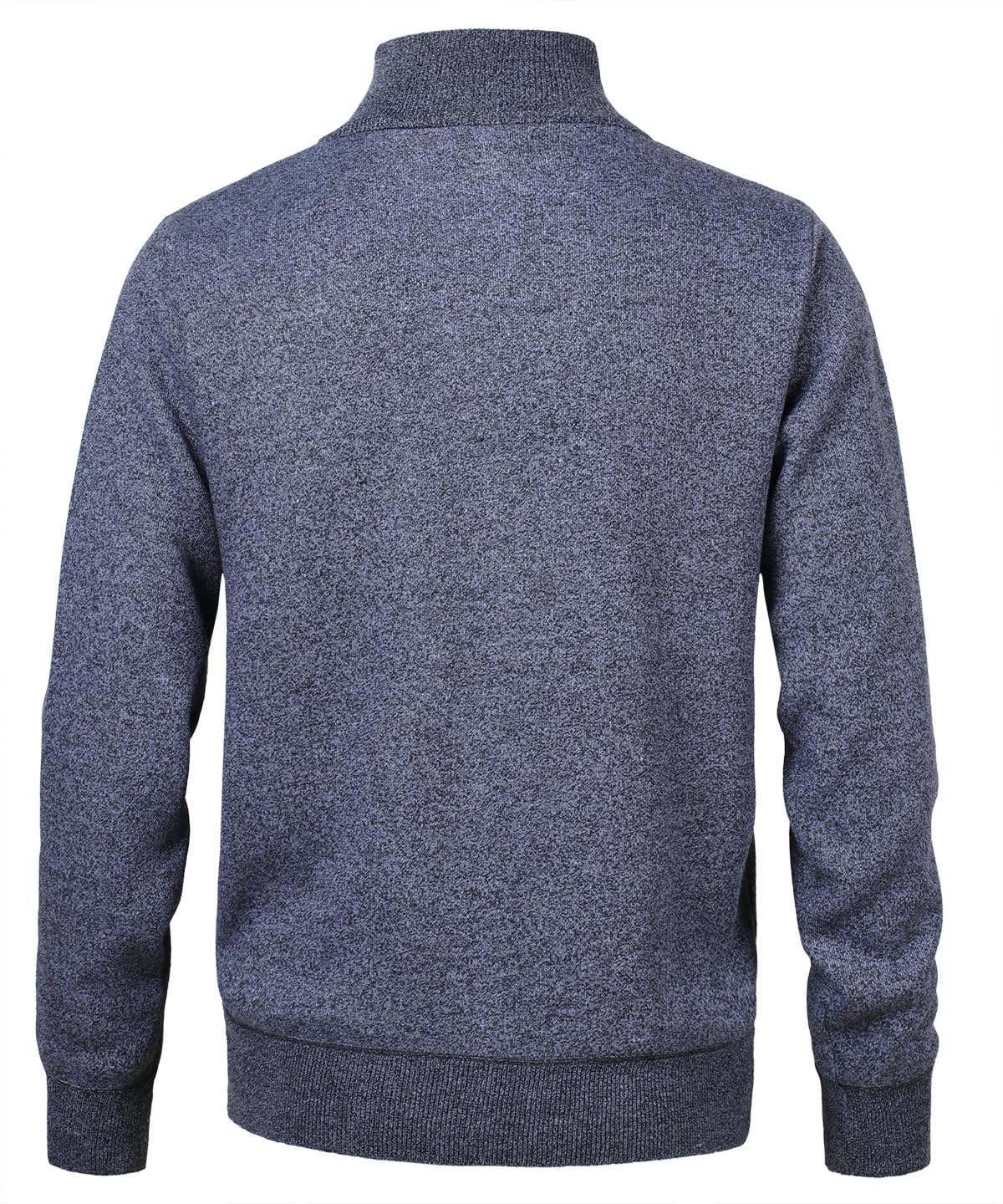 Homme Gilet Pull Cardigan Veste Ouvrez-Front Zippé avec 2 Poches Gilet Veste Tricoté Chaud Coupe rembourré Décontractée Manche Longue Chandail