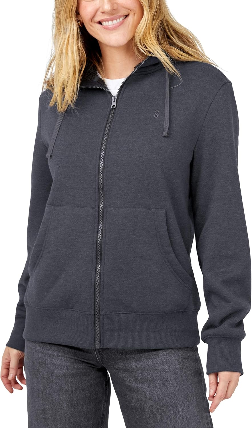 Free Country Unisex Men's Women's Full Zip Hooded Sweatshirt Heavyweight Fleece with Thermal Lining Faux Fur-The Everybody