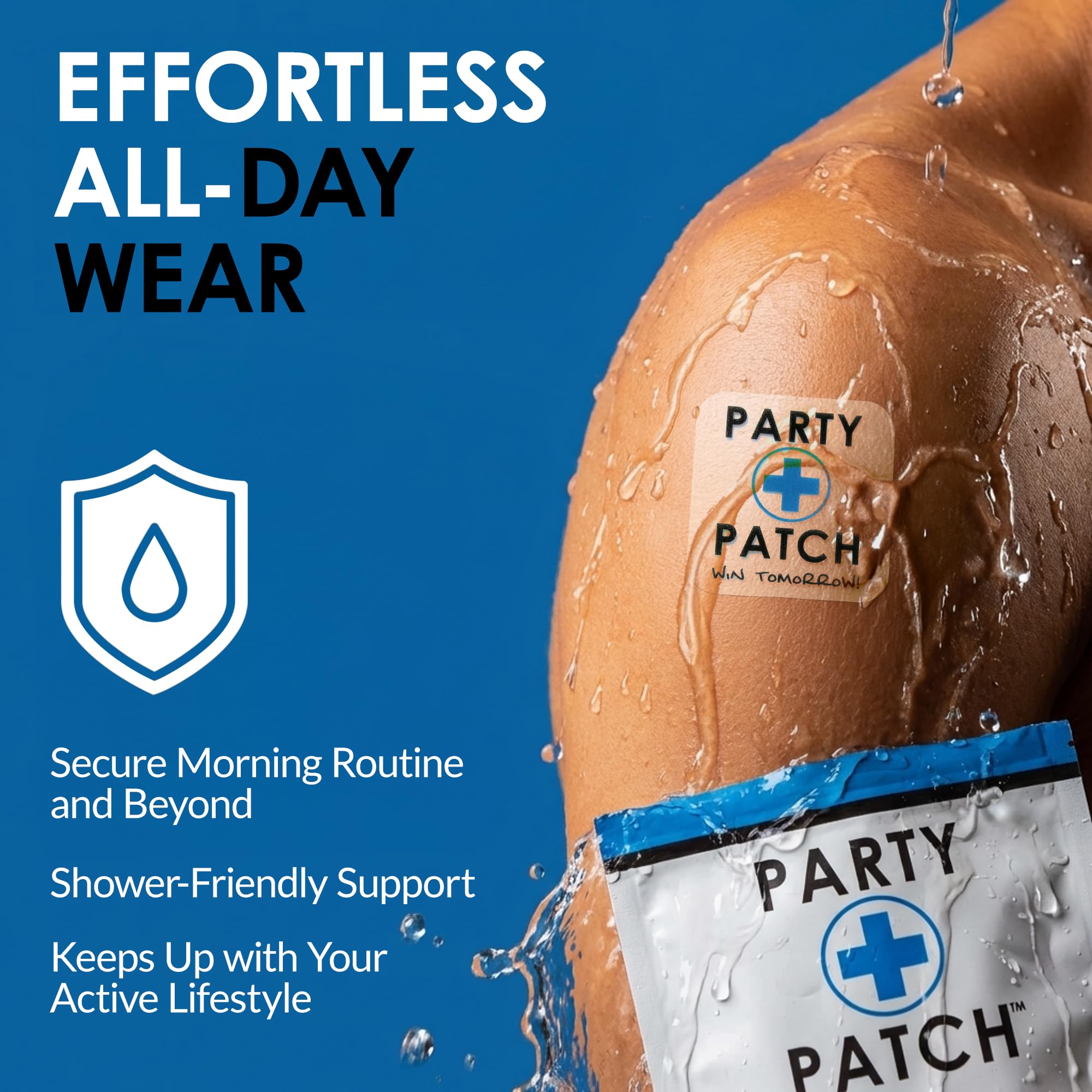 Party Patch Social Lifestyle Patch 5-Pack – Transparent Topical Adhesive for Festivals, Weddings & Active Events – Water-Resistant & Skin-Safe – Discreet Celebration Essential (5 Count) — Amazon image 5
