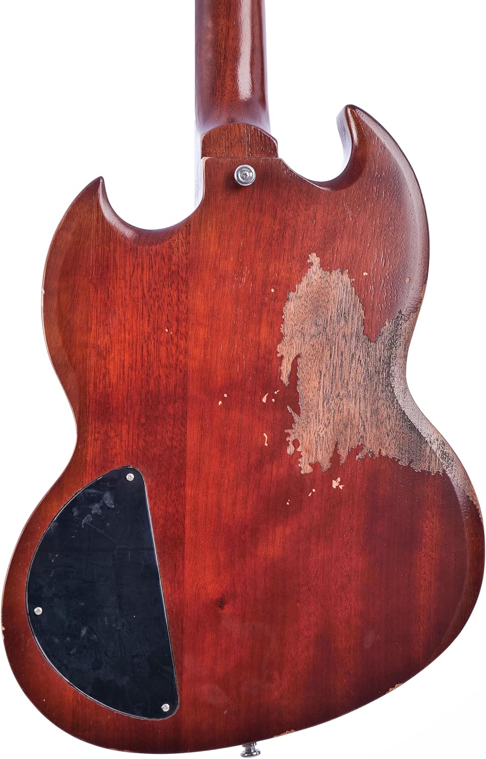 KGD Relic Electric Guitar,Solid Body Electric Guitar With Mahogany Body and Neck,Rosewood Fingerboard,Bone Nut,SG style 6-String Guitar,Professional/Electric Guitars for Adults
