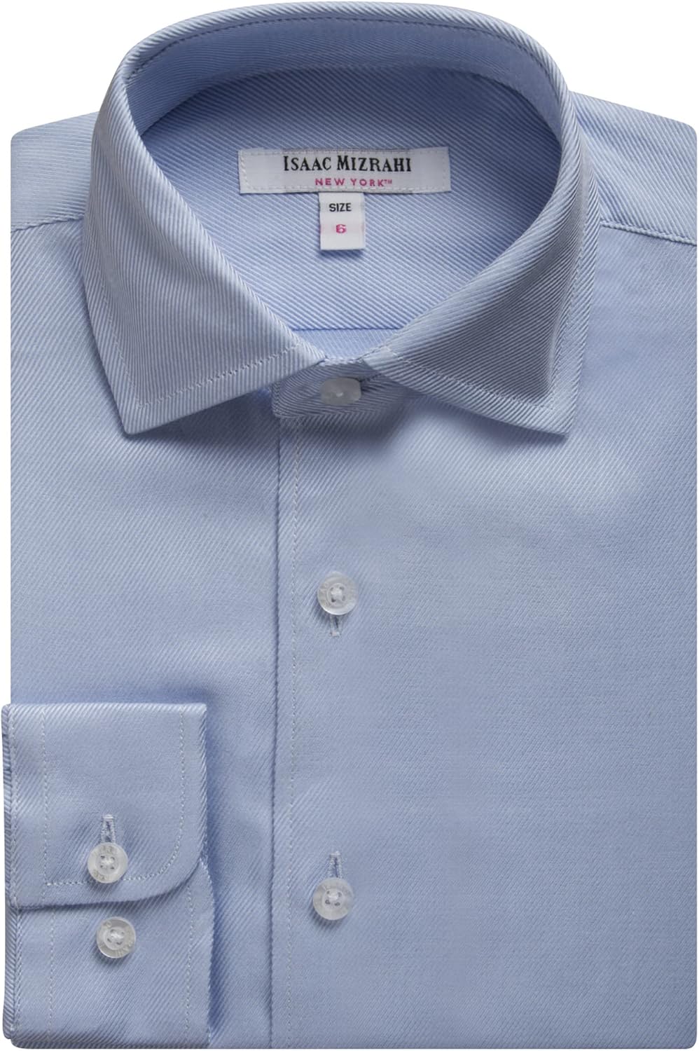 Isaac Mizrahi Boys 100% Cotton Twill Dress Shirt - (Available in Many Styles)