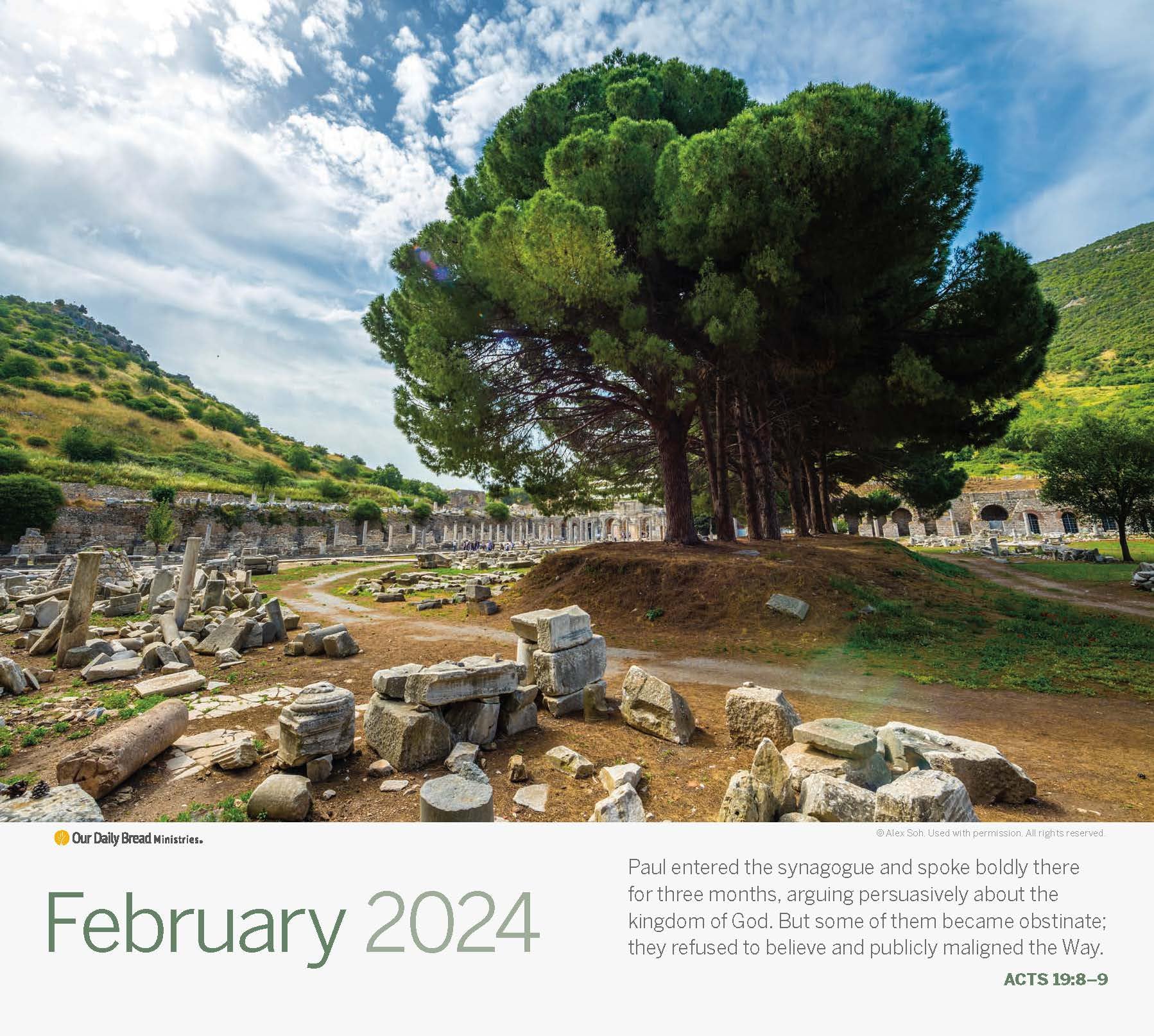 Lands of the Bible Calendario da parete 2024