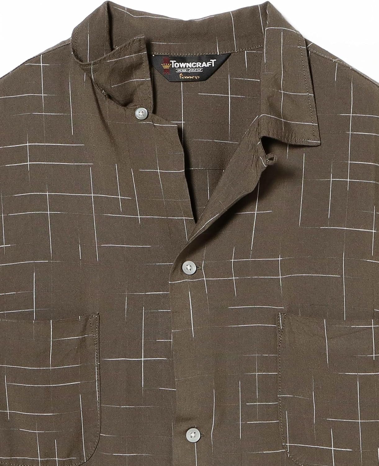 Amazon.co.jp: [ビーミング ライフストア by ビームス] L/Sシャツ ポリエステル チェック オープンカラー シャツ メンズ  BLACK S : ファッション [ビーミング ライフストア by ビームス] L/Sシャツ ポリエステル チェック オープンカラー シャツ メンズ [ビーミング ライフストア by ビームス] L/Sシャツ 【別注】 TOWN CRAFT オープンカラー シャツ メンズ