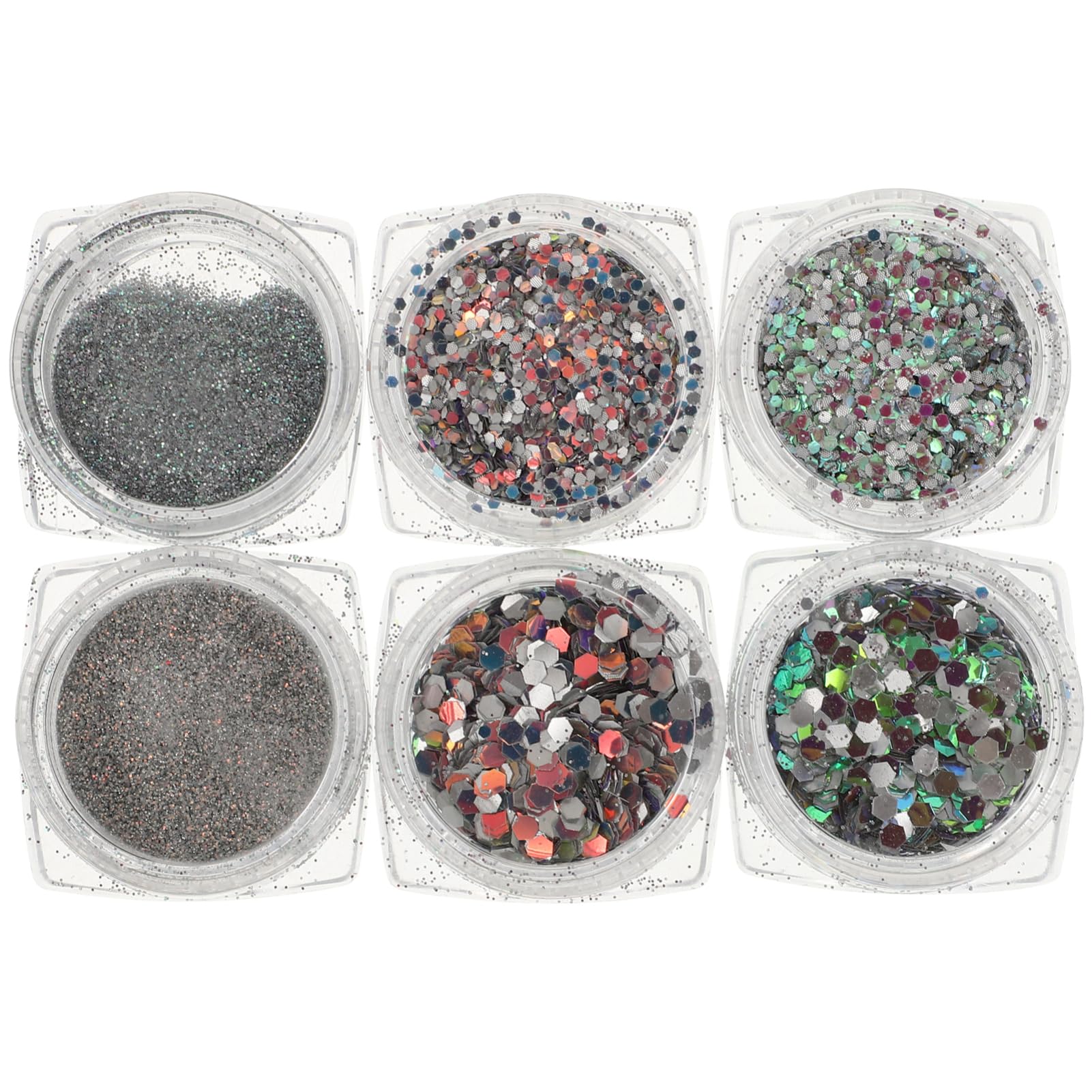 FOMIYES Nail Glitter Reflective Powder Diamond Nail Glitter Flakes for Nail Art Supplies