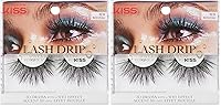 Vista 12 de KISS - Pestañas postizas Lash Drip, Spiky X Boost Volume, efecto hidratado de aspecto húmedo único, pestañas postizas reutilizables de varias