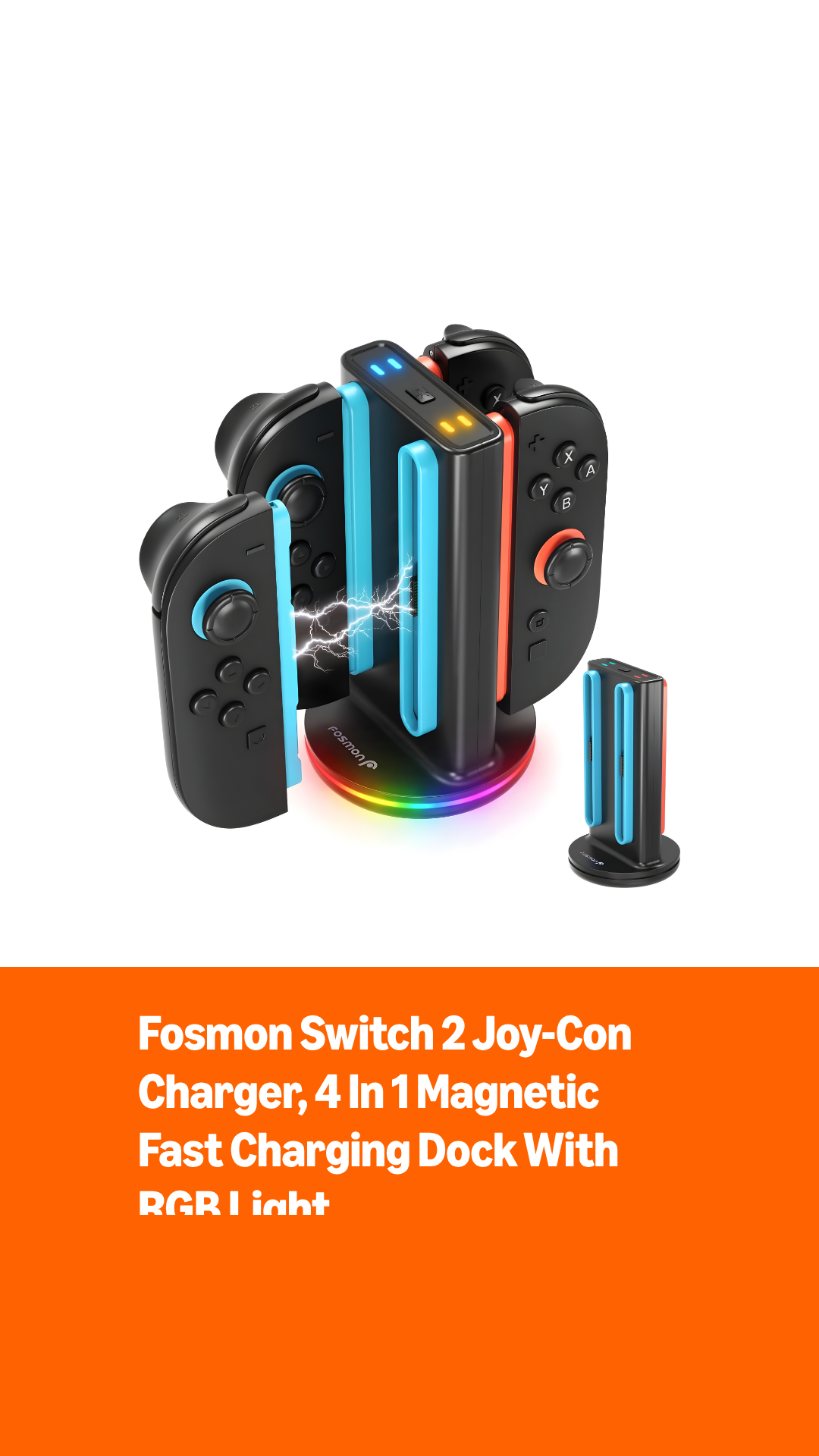 Amazon.com: Fosmon 4 in 1 Bi-Directional Magnetic Charging Dock