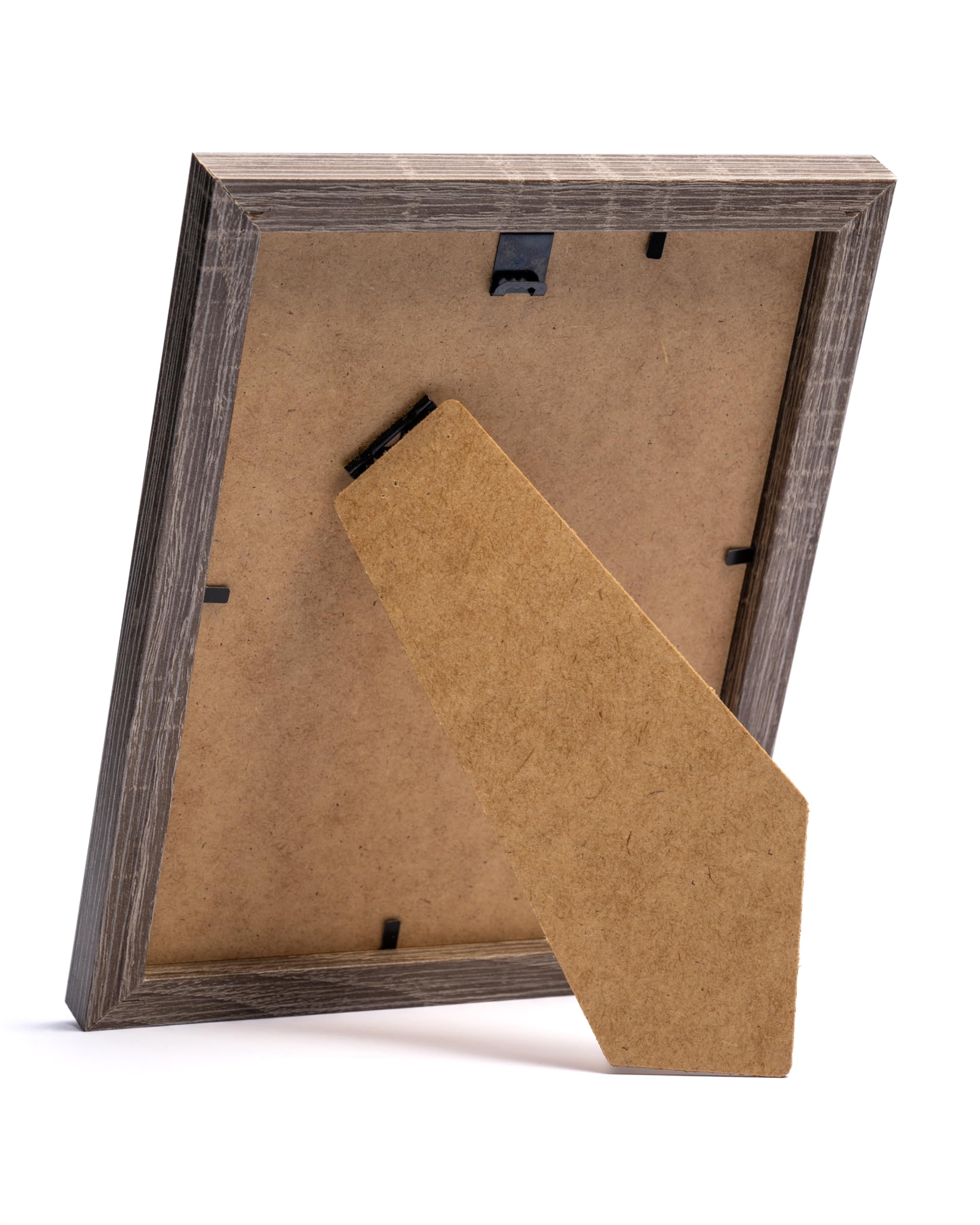 Cornice portafoto HIT 15x21 cm A5 legno bianco rustico con vetro