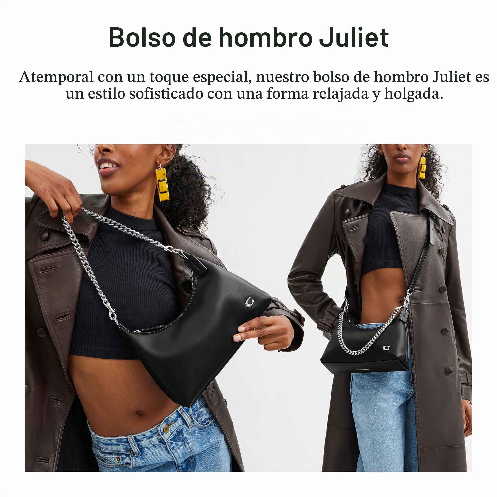 COACH Juliet Shoulder Bag 25, SHB-Bolso de Hombro para Mujer, Talla única