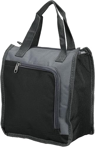 PATIKIL Bolsa de almuerzo aislada, tela Oxford, impermeable, lonchera térmica portátil, contenedor de alimentos para el trabajo, oficina, picnic al