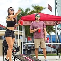 Vista 6 de Wild Sports - Set Deluxe para Jugar Cornhole con Tablero de MDF de 2 x 3 Pies - Incluye Esquinas y Delantales