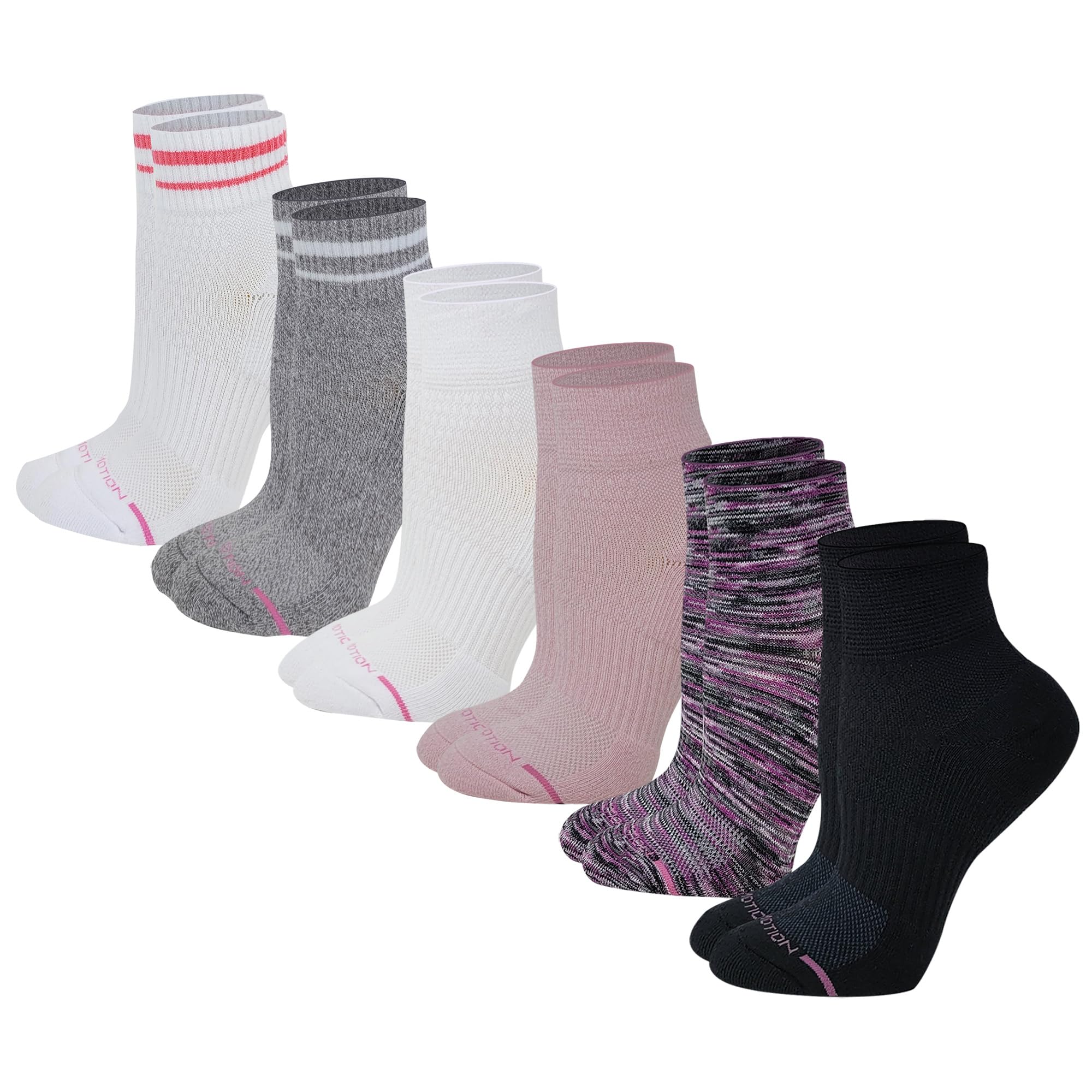 Dr. Motion Compression Quarter Socks For Women