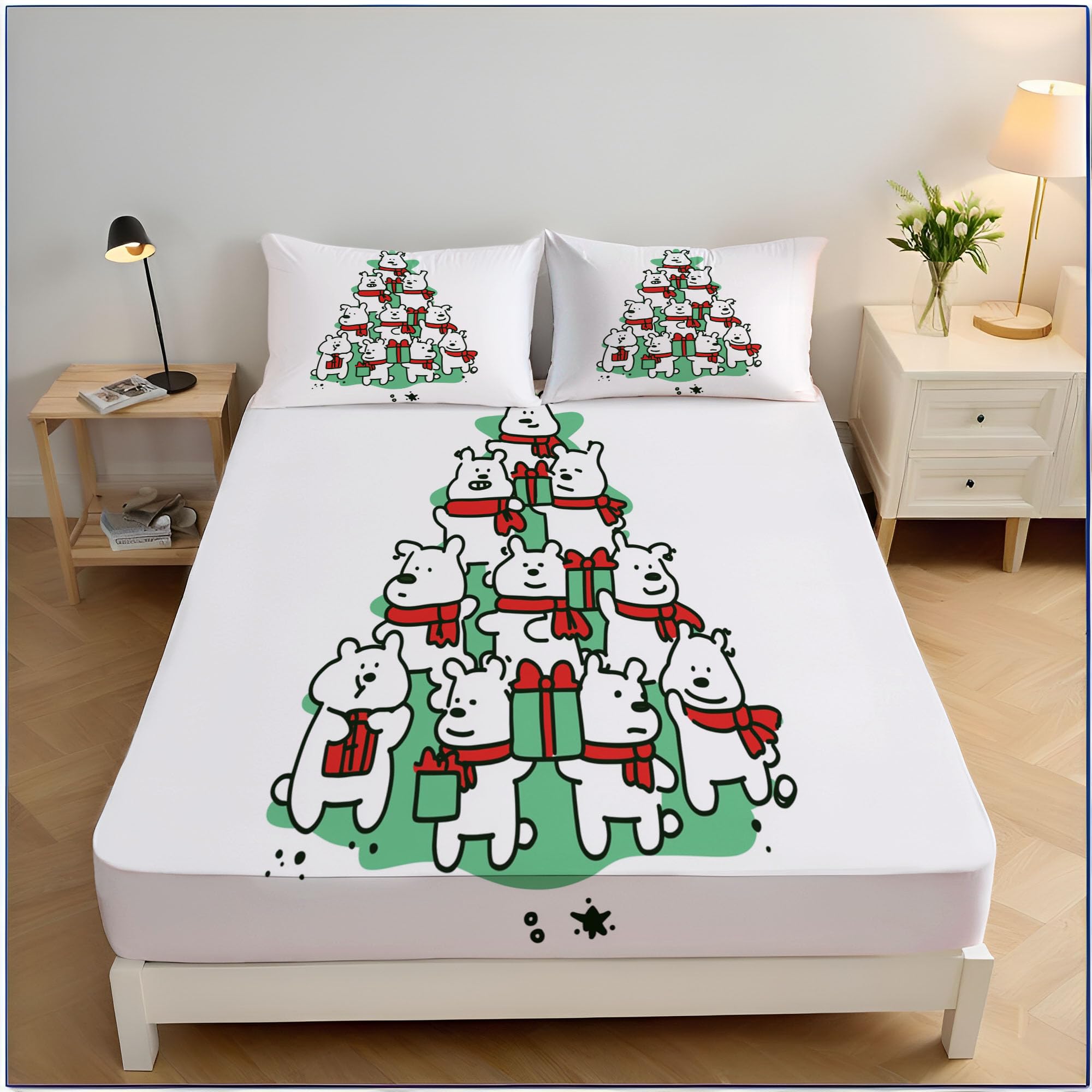 Drap housse vert 160x200cm housse de matelas respirant antidérapant grand bonnet