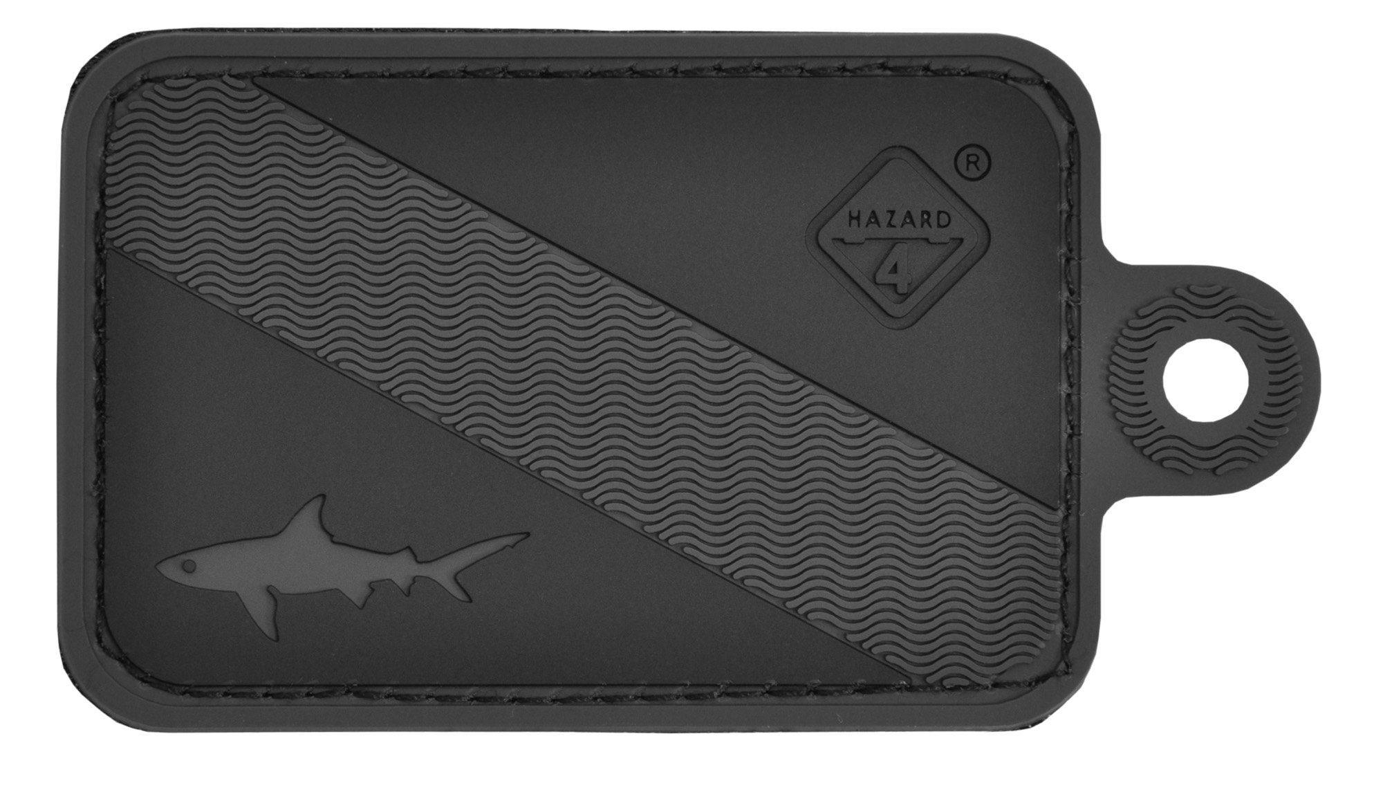 HAZARD 4 Dive Shark Rubber Patch - Black