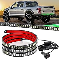 Vista 27 de Nilight - Tira de luz LED para plataforma trasera de 30 pulgadas de UTV, 204 LED, luces de freno ámbar, luces intermitentes rojas, compatible