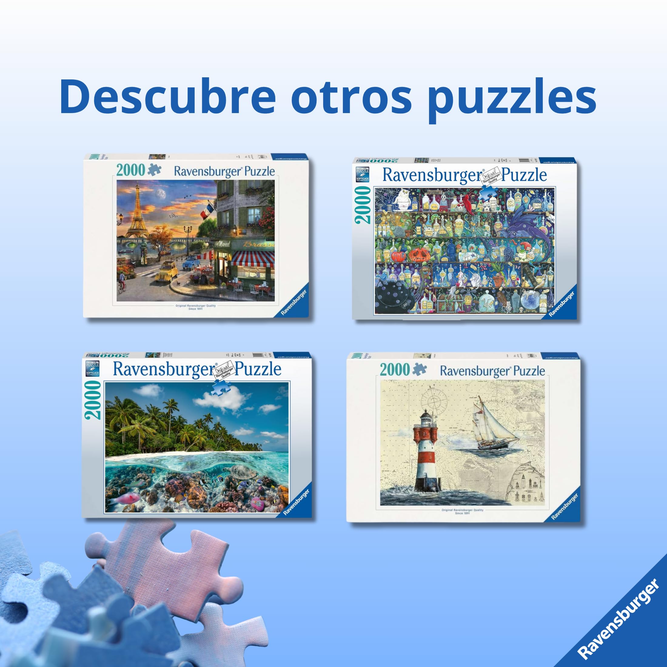 Ravensburger - Puzzle 2000 Piezas Si Los Peces Pudieran Caminar | Puzzle Adultos | Rompecabezas Adultos | para Toda La Familia | 98x75 Cm | Regalo Adulto