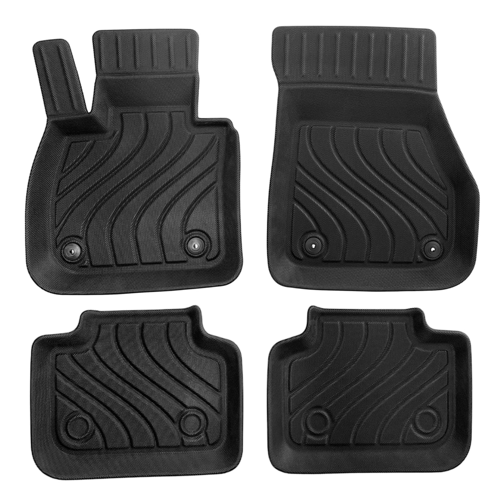 GAFAT Compatible con BMW X1 U11 2023-2025 2026 Alfombrillas Delanteras, TPE para Todas Las Condiciones Meteorológicas, X1 U11 Alfombrillas de Goma Originales, Escaneo 3D Borde Alto [No para i X1]