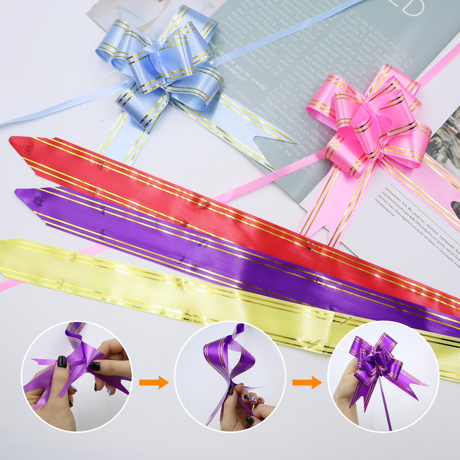 TULEBOLIAN Sacchetti di Cesto in Cellophane, 20 Pezzi, Extra Grandi, Trasparenti, Tartan, per Confezioni Regalo Compleanno, 50 cm x 70 cm, 20 unità (Confezione da 1