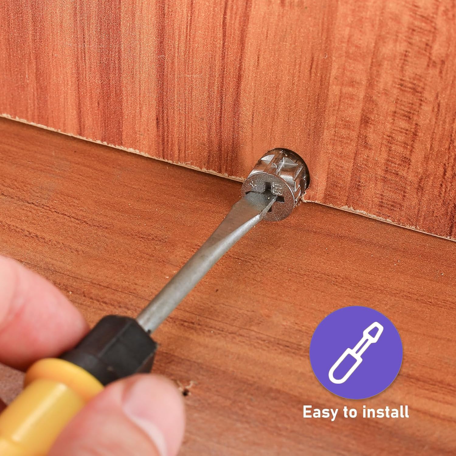 TA-VIGOR 12Pcs Furniture Connecter Cam Lock Nuts Fittings, 14.6mm x 9.5mm  Screw Eccentric Fasteners for Cabinet Drawer Dresser Wardrobe Furniture  Panel Connecting, Silver – BigaMart, image size:1500x1500