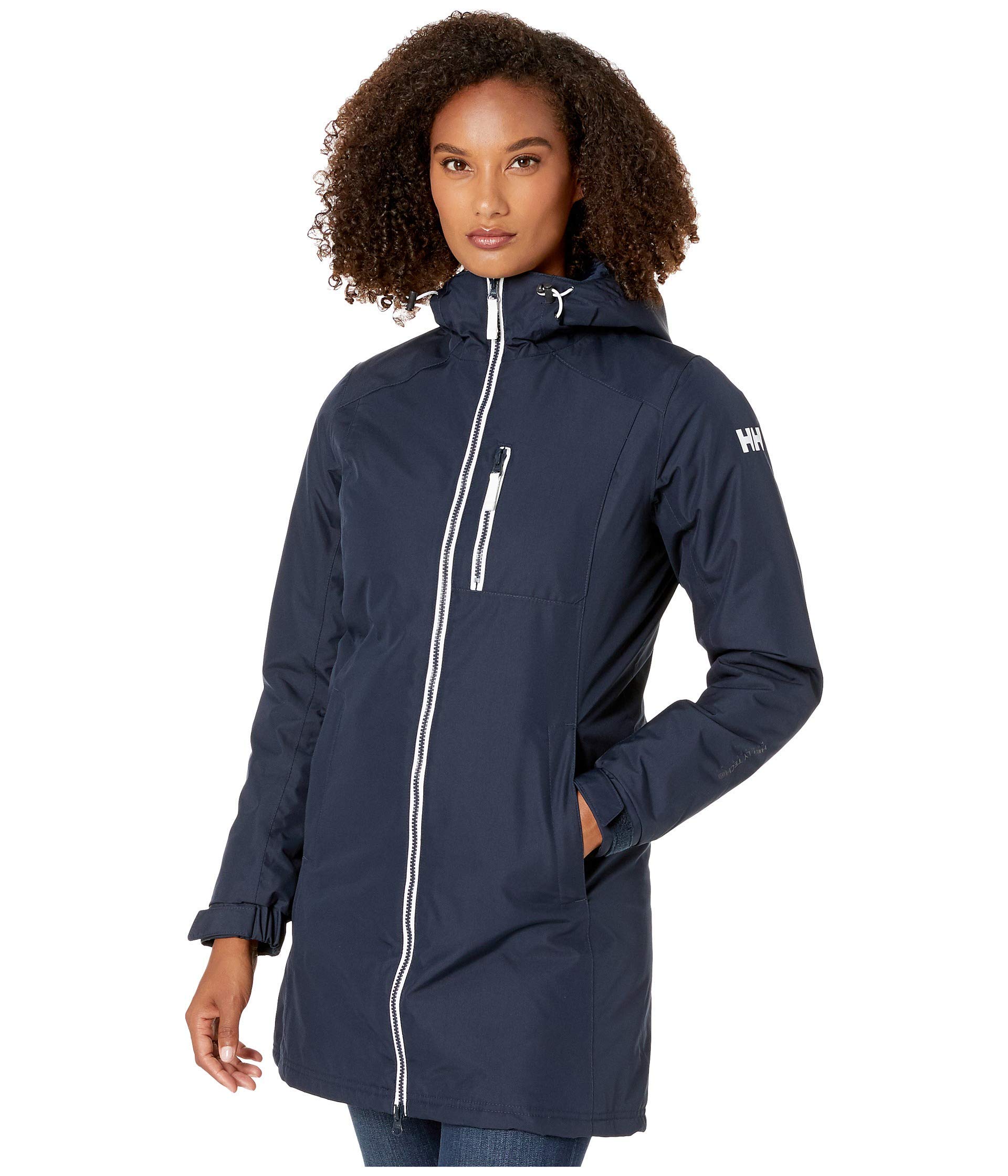 Helly Hansen Femmes W Belfast Veste d'hiver longue, Bleu Marine, XS