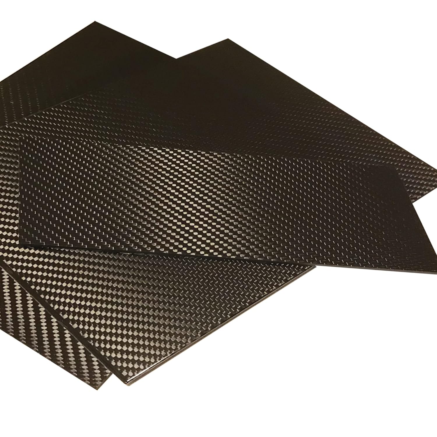 – 250mm x 100mm x 3mm – 100% - Pure Carbon Fiber Laminate Plate Panel – Black - 3K Plain Weave - Glossy Surface – for CNC Machining, Drones, Radio Control Cars, Boats – Nano tech Material