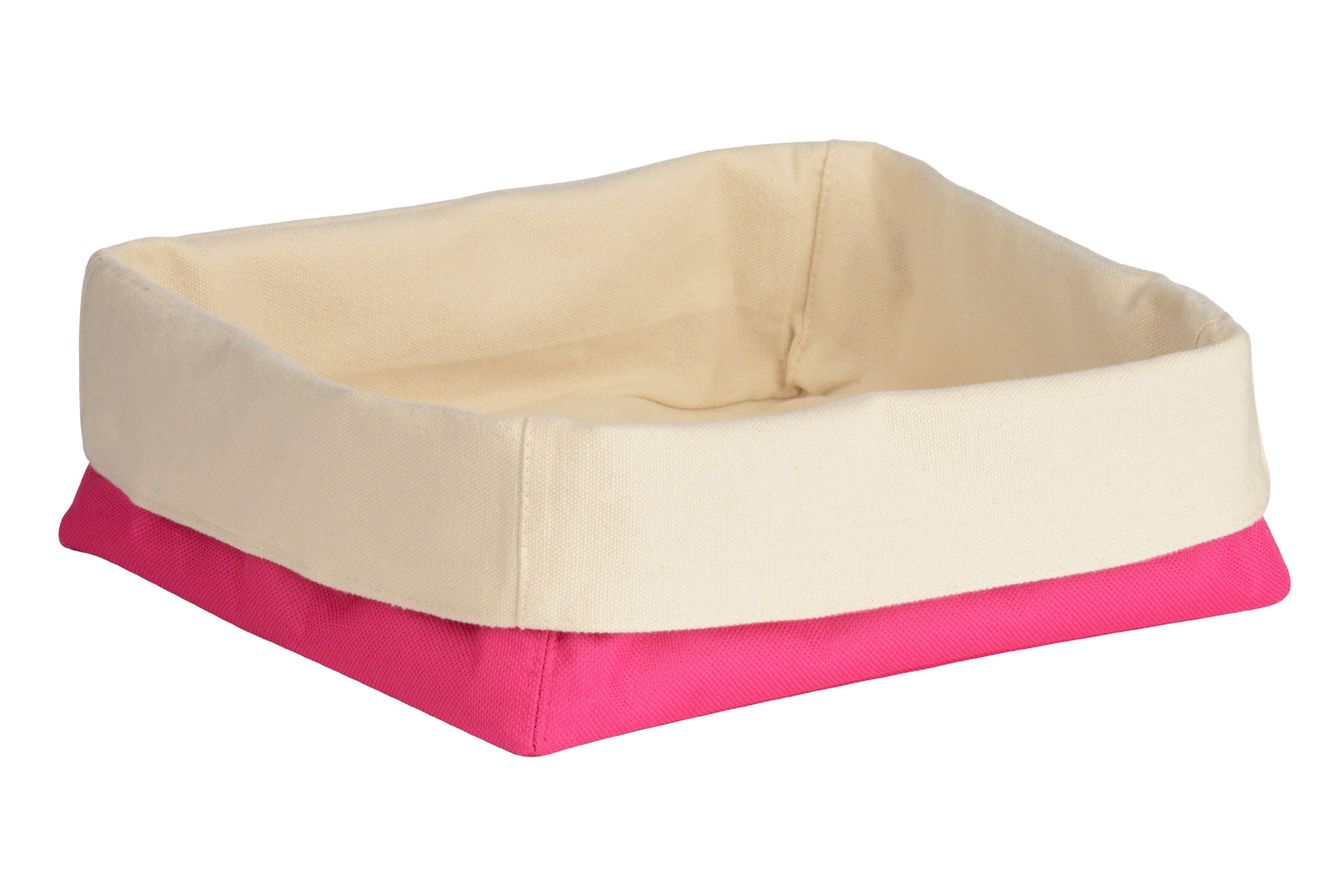 Premier Housewares Bread Basket, Hot Pink/Cream
