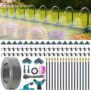 30m Bewässerungssystem, 360° Automatisches Garten Bewässerungssystem, Bewässerungssystem Garten, Geeignet Für Gartenpflanzen, Blumenbeete, Gärten, Topfpflanzen Und Rasenflächen