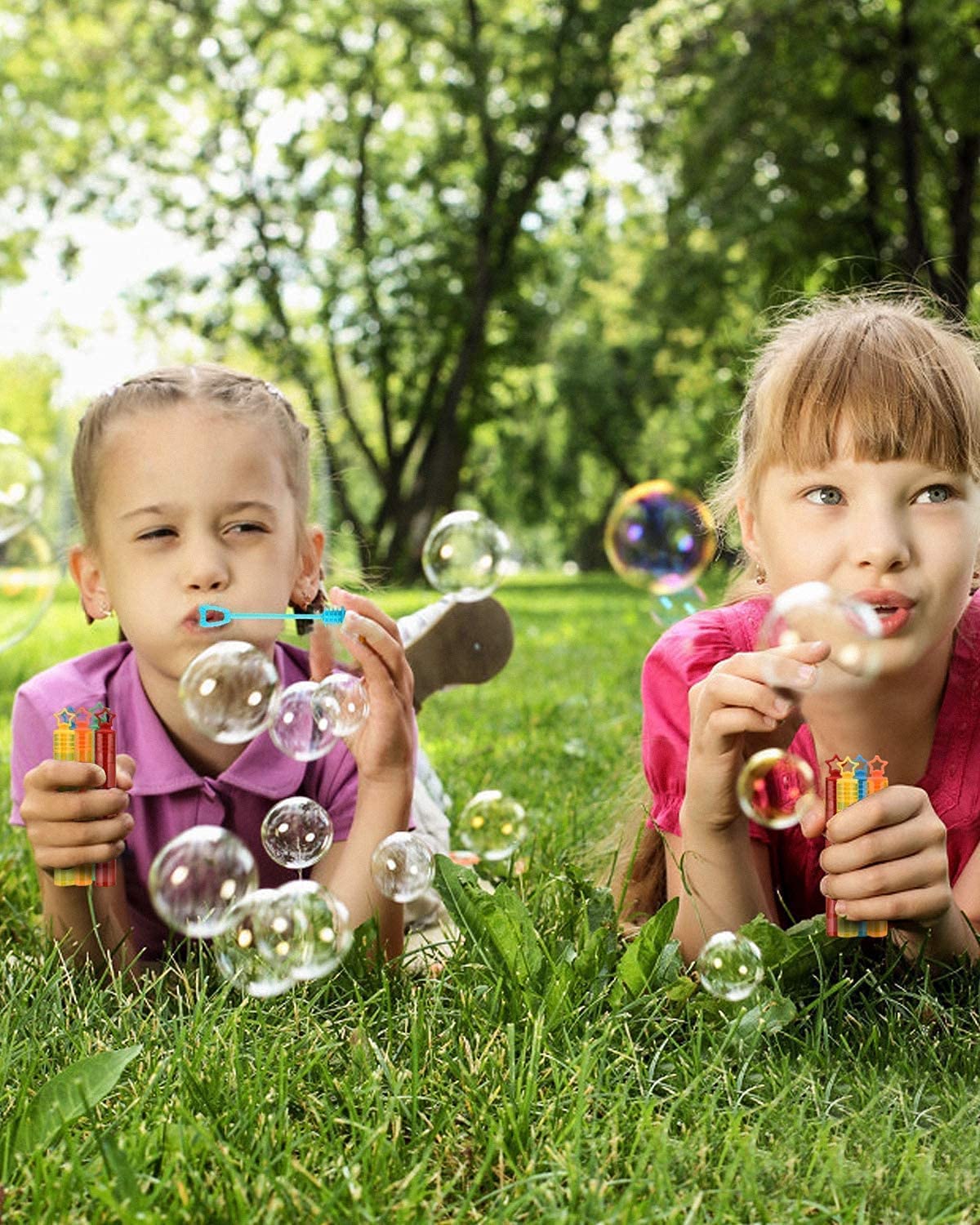 TOY Life 30 Mini Bubble Wands for Kids Party Favors Bubbles Party