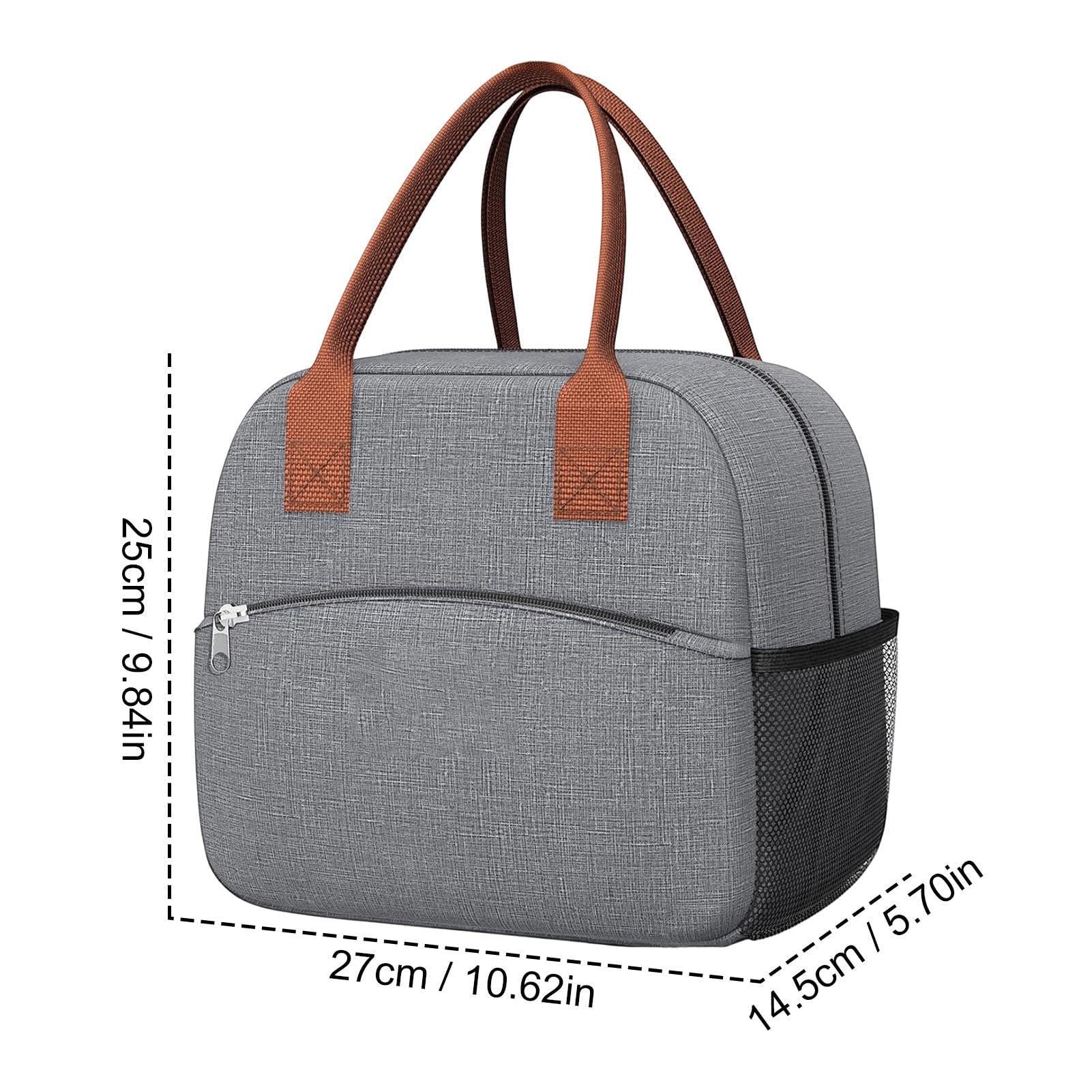Borsa termica per il pranzo da uomo, impermeabile, 10 l, perfetta per scuola, ufficio, campeggio, viaggi, uso quotidiano, attività all'aperto e picnic