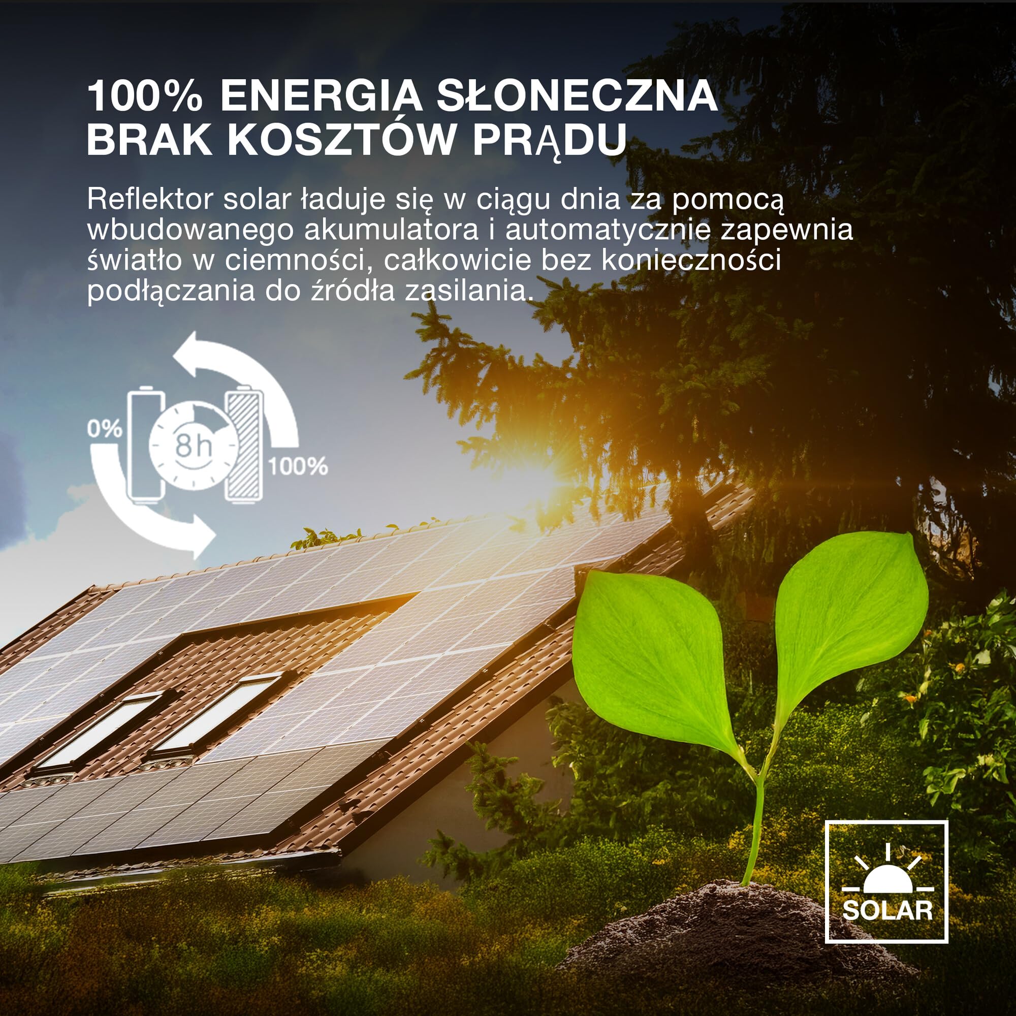 OSRAM LED-Solar-Außenleuchte Endura Outdoor schwarz mit Flutlicht und Solar-Panel, 5 m langes Kabel, mit Fernbedienung und PIR-Bewegungsmelder, 10 W, 1400 lm, 840, 4000 K Lichtfarbe, EEK A