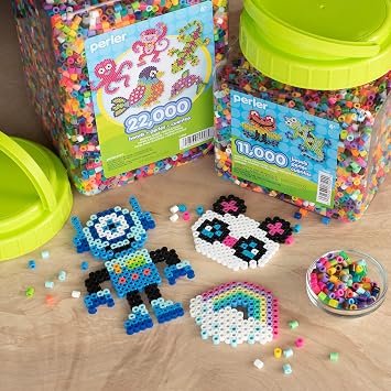 Perler Multi-Mix Fuse Beads Jar, Assorted Colors, Pack of 22000 (PER17000)