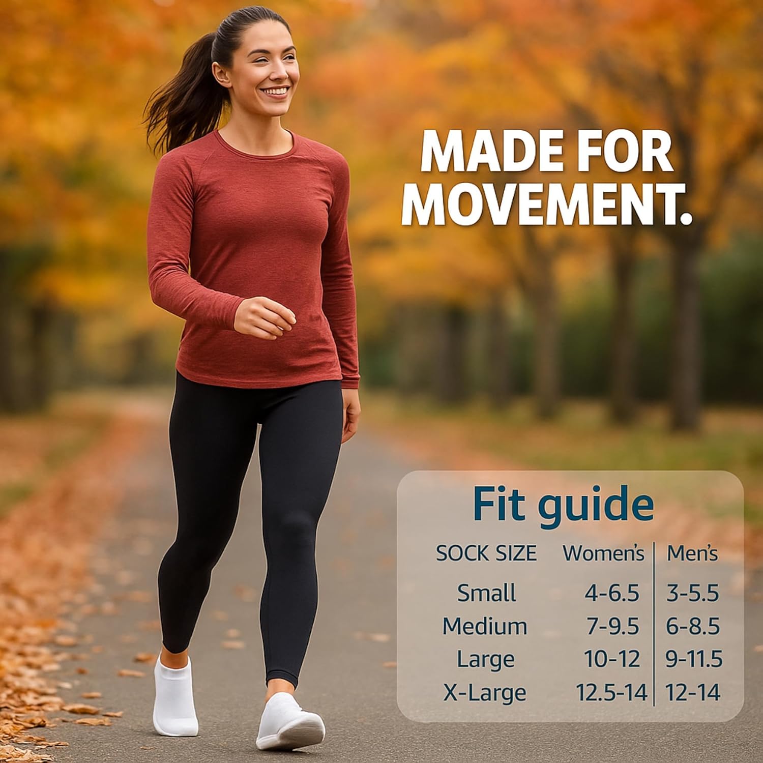 Thin Lightweight Women's & Men's Low Cut Socks, 8 Pairs Running Socks – Front & Back Tabbed, Breathable Cotton - Image 3