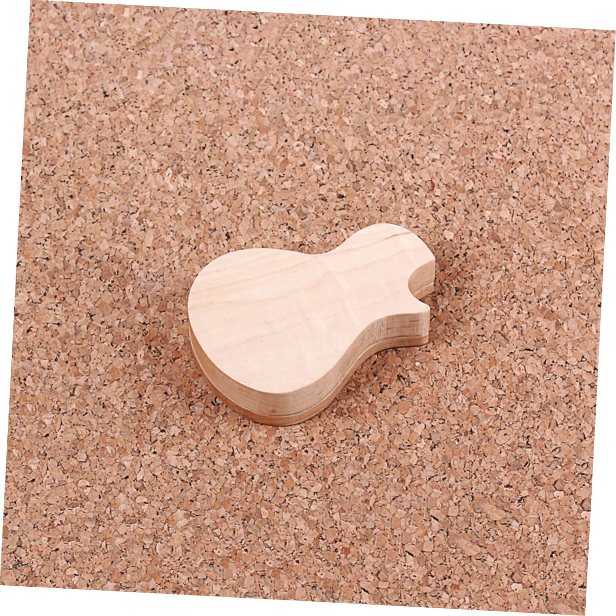 ifundom Estuche para Púas de Guitarra Forma de Guitarra, Madera de Arce, 3 Púas, Adecuado para Regalos Musicales