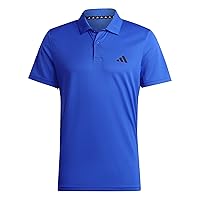 Adidas Uomo Train Essentials Training Polo Shirt, Lucid Blue/Black