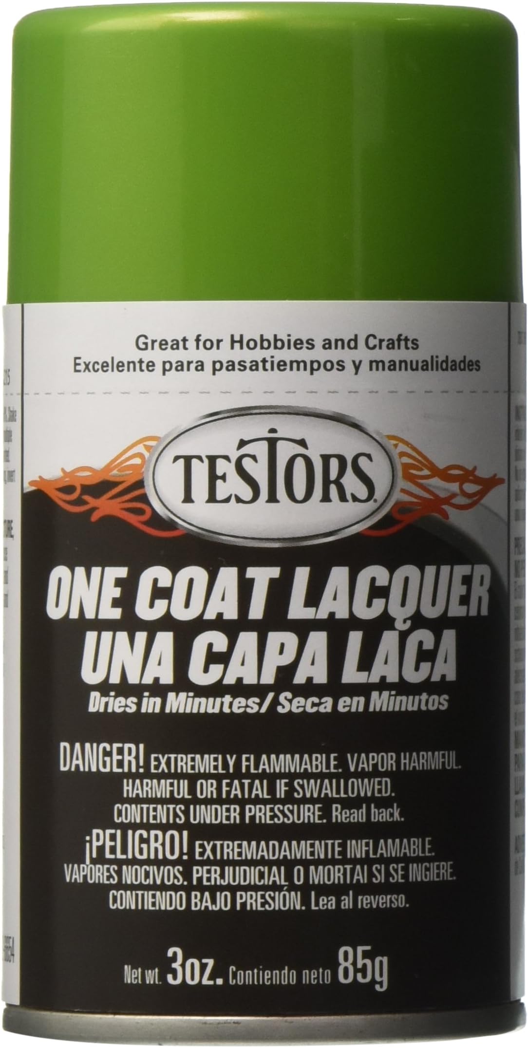 Testors Extreme Lacquer 1831 Fiery Orange 3oz. Arts